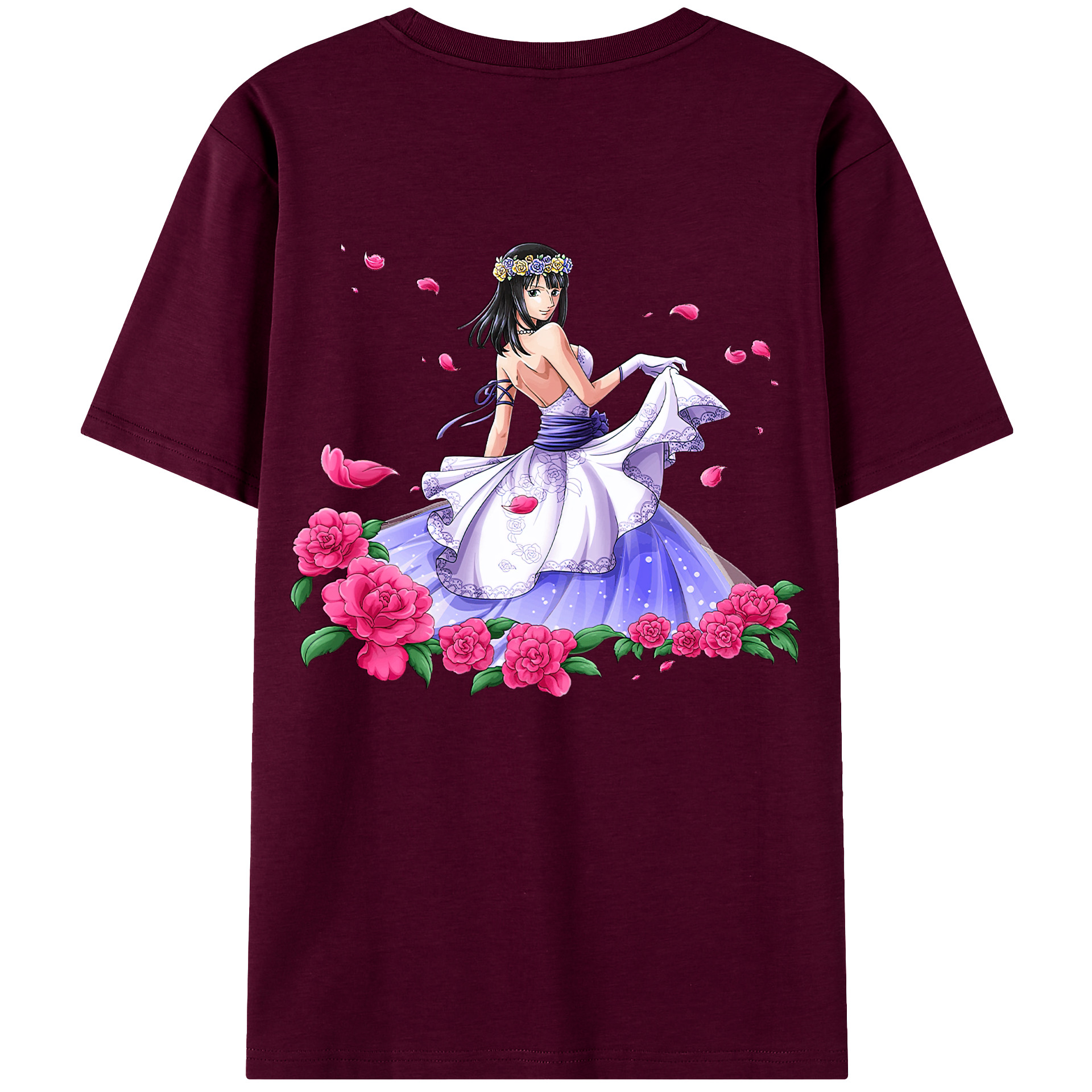 ワンピース ニコ・ロビン ONE PIECE Nico Robin レディース半袖Tシャツ(バックプリント)